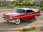 1958 Plymouth Fury used in filming the movie 'Christine', photo via Wikimedia Commons