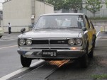 1972 Nissan Skyline 2000 GT-R coupe, Nissan Heritage garage, Zama, Japan