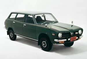 1972 Subaru Leone, the first Subaru vehicle with symmetrical all-wheel drive technology