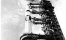 1973 photo of a Chrysler-built Saturn 1B rocket.