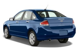 2008 Ford Focus 4-door Sedan SE Angular Rear Exterior View