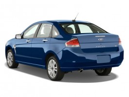 2008 Ford Focus 4-door Sedan SE Angular Rear Exterior View