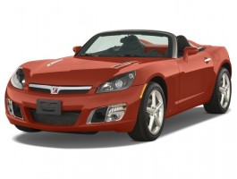 2008 Saturn Sky 2-door Convertible Red Line Angular Front Exterior View