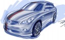 2008 SEMA Infiniti EX preview sketch