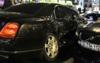Bentley Driver Runs Red Light, Hits Policeman And 7 Other Cars