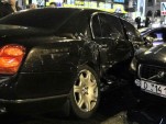 2009 Bentley Continental Flying Spur crashes in Ukraine