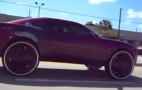 Video: Chevrolet Camaro Spotted With Ridiculous 30-Inch Wheels