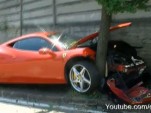 2010 Ferrari 458 Italia crash