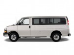 Passenger Van Review: 2010 GMC Savana 2010 GMC Savana Passenger RWD 3500 135" LS Side Exterior View