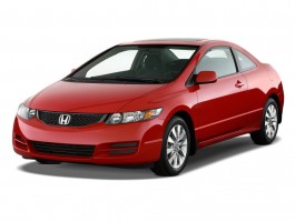 2010 Honda Civic Coupe 2-door Man EX Angular Front Exterior View