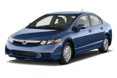 2010 Honda Civic Hybrid 4-door Sedan L4 CVT Angular Front Exterior View