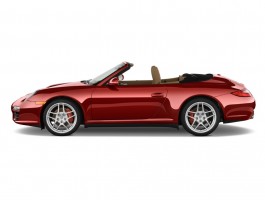 2010 Porsche 911 Carrera 2-door Cabriolet 4S Side Exterior View