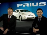 2010 Toyota Prius with chief engineer Akihiko Otsuka, at right