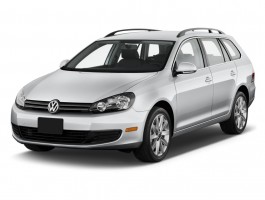 2010 Volkswagen Jetta Sportwagen 4-door DSG TDI Angular Front Exterior View
