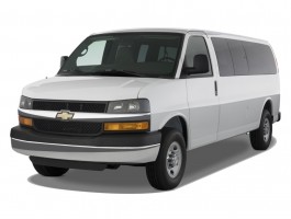 2011 Chevrolet Express Passenger RWD 2500 135" 1LT Angular Front Exterior View