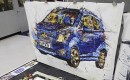 Chevrolet Spark, as painted by British artist Ian Cook