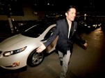 Enrique Murciano with 2011 Chevy Volt at Global Green Pre-Oscar Party, Feb 2011