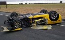 2011 Corvette Grand Sport destroyed in horrific DUI crash. Image: News10 