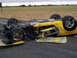 2011 Corvette Grand Sport destroyed in horrific DUI crash. Image: News10 