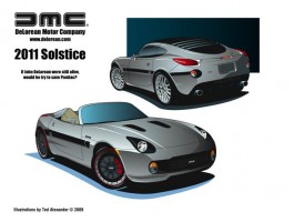 2011 DeLorean Solstice mockup
