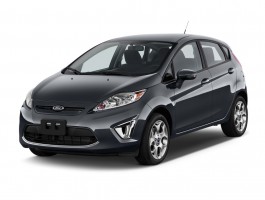 2011 Ford Fiesta 4-door HB SES Angular Front Exterior View
