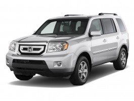 2011 Honda Pilot 4WD 4-door Touring w/RES & Navi Angular Front Exterior View