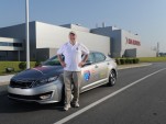 2011 Kia Optima Hybrid on economy challenge