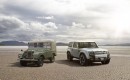 Original Land Rover Defender and DC100 concept