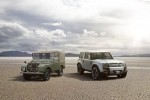 Original Land Rover Defender and DC100 concept