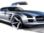 2011 Mercedes Benz SLS AMG Gullwing spy shots
