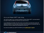 2011 Nissan Leaf delay email