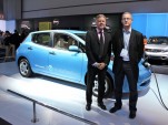 Brian Carolin and John Voelcker with 2011 Nissan Leaf