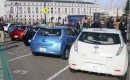 First 2011 Nissan Leaf delivered to buyer, San Francisco, Dec 2010, photo by Eugene Lee