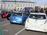 First 2011 Nissan Leaf delivered to buyer, San Francisco, Dec 2010, photo by Eugene Lee