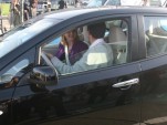 First 2011 Nissan Leaf delivered to buyer, San Francisco, Dec 2010, photo by Eugene Lee