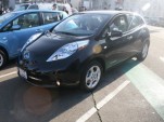 First 2011 Nissan Leaf delivered to buyer, San Francisco, Dec 2010, photo by Eugene Lee