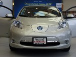 John Duncan takes delivery of one of the first 2011 Nissan LEAF EVs, near Portland OR, 12/15/2010