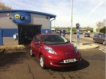 2011 Nissan Leaf in Car Wash