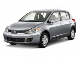2011 Nissan Versa 5dr HB I4 Auto 1.8 S Angular Front Exterior View