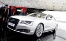 2012 Audi A8 Hybrid live in Geneva. Photos © United Pictures, Int'l.