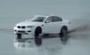2012 BMW M5 attacks the beach