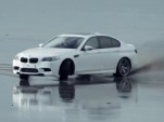 2012 BMW M5 attacks the beach