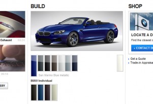 2012 BMW M6 configurator