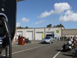 First 2012 Coda Sedan customer car emerges from Benicia, CA, assembly plant, March 2012