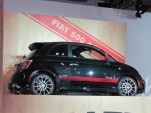 2012 Fiat 500 Abarth live reveal at Los Angeles Auto Show, Nov 2011