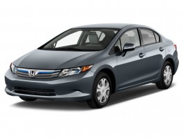 2012 Honda Civic Hybrid 4-door Sedan L4 CVT Angular Front Exterior View