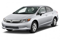 2012 Honda Civic Sedan 4-door Auto LX Angular Front Exterior View