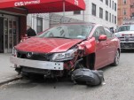 2012 Honda Civic Si sedan wrecked in New York City, April 2013