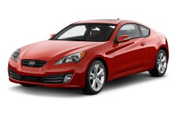 2012 Hyundai Genesis Coupe 2-door 3.8L Auto Grand Touring w/Brn Lth Angular Front Exterior View