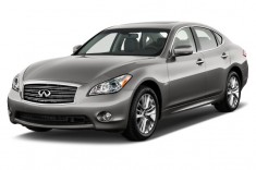 2012 Infiniti M35h 4-door Sedan RWD Hybrid Angular Front Exterior View